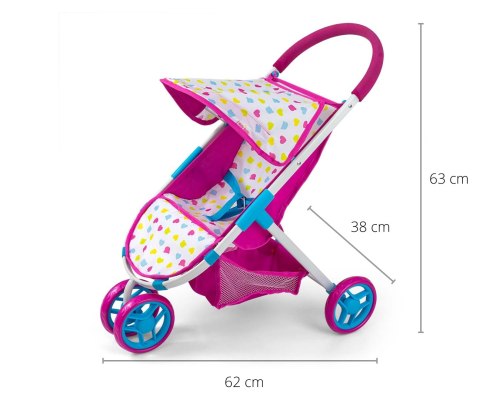 Wózek dla lalek Susie Candy Milly Mally Wózek dla lalek Susie Candy Milly Mally