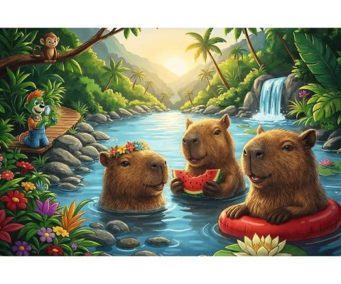 Trefl 15446 Puzzle Inspired By Trends Kapibary 160 elementów