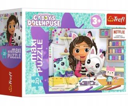 Trefl 21156 Puzzle miniMAXI Kolorowy dzień Gabby 20 elementów