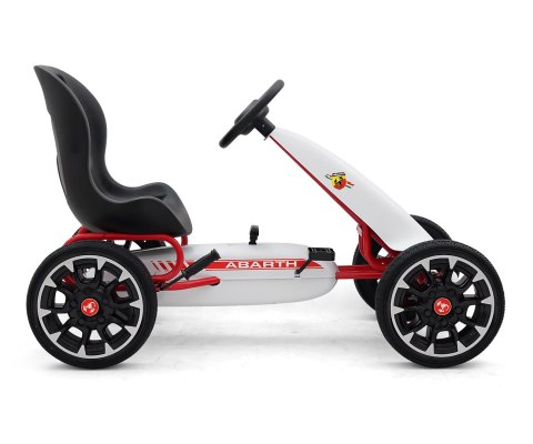 Gokart na pedały Abarth White Milly Mally Gokart na pedały Abarth White Milly Mally
