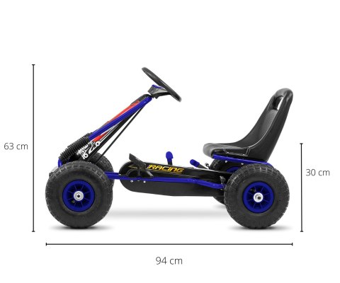 Gokart na pedały Thor Blue Milly Mally Gokart na pedały Thor Blue Milly Mally