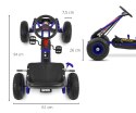Gokart na pedały Thor Blue Milly Mally