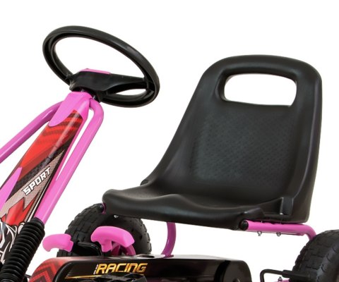 Gokart na pedały Thor Pink Milly Mally Gokart na pedały Thor Pink Milly Mally