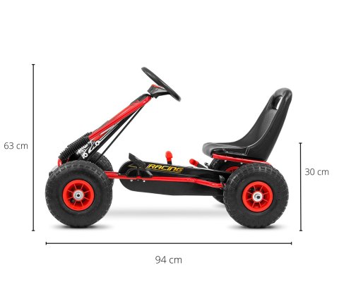 Gokart na pedały Thor Red Milly Mally Gokart na pedały Thor Red Milly Mally