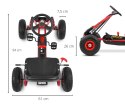 Gokart na pedały Thor Red Milly Mally