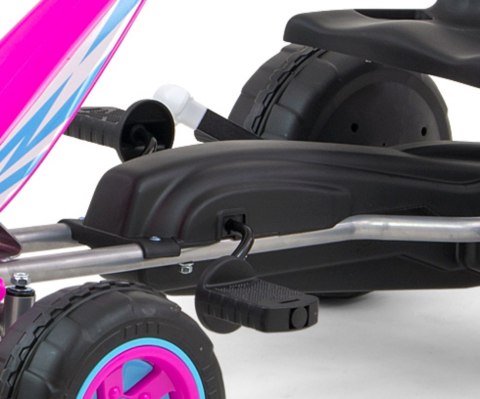 Gokart na pedały Viper Pink Milly Mally Gokart na pedały Viper Pink Milly Mally