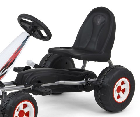 Gokart na pedały Viper White Milly Mally Gokart na pedały Viper White Milly Mally