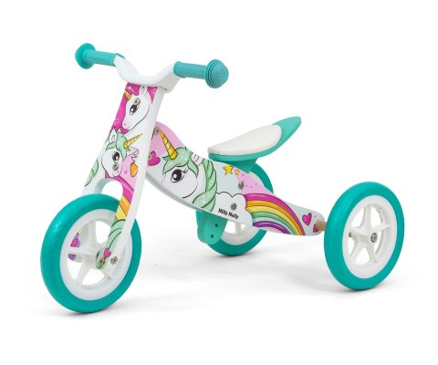 Rowerek trójkołowy, biegowy 2w1 Cool Unicorn Milly Mally Rowerek trójkołowy, biegowy 2w1 Cool Unicorn Milly Mally