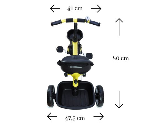 Rowerek Trójkołowy Axel Yellow Milly Mally