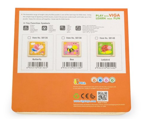 Viga 50140 Puzzle na podkładce - biedronka Viga 50140 Puzzle na podkładce - biedronka