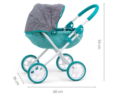 Wózek dla lalek Dori Prestige Mint Milly Mally Wózek dla lalek Dori Prestige Mint Milly Mally