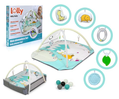 Mata niemowlęca 5w1 Lolly Elephant Milly Mally Mata niemowlęca 5w1 Lolly Elephant Milly Mally