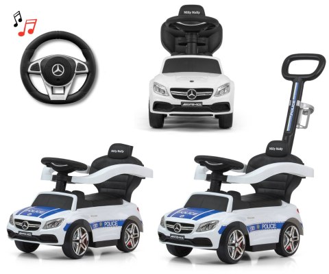 Pojazd z rączką MERCEDES-AMG C63 Coupe Police Milly Mally