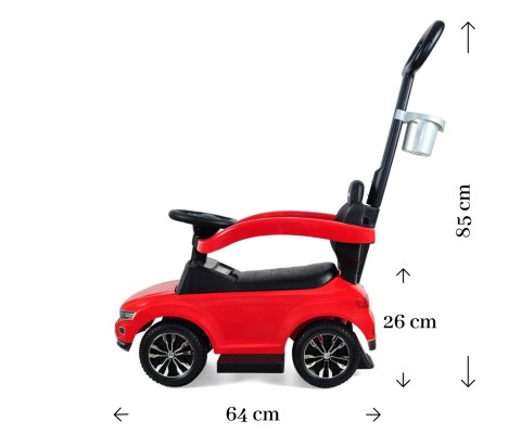 Pojazd z rączką VOLKSWAGEN T-ROC Red Milly Mally Pojazd z rączką VOLKSWAGEN T-ROC Red Milly Mally