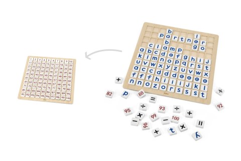 Viga 44510 Tabliczka edukacyjna - matematyka i alfabet Viga 44510 Tabliczka edukacyjna - matematyka i alfabet