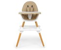 Krzesełko do karmienia 2w1 Malmo Beige Milly Mally