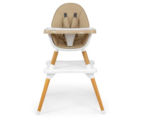 Krzesełko do karmienia 2w1 Malmo Beige Milly Mally Krzesełko do karmienia 2w1 Malmo Beige Milly Mally