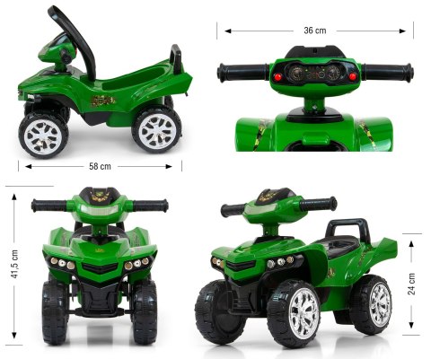 Jeździk dla dzieci Monster Military Milly Mally Jeździk dla dzieci Monster Military Milly Mally