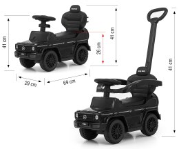 Jeździk z rączką MERCEDES G350d Black Milly Mally
