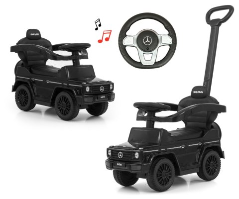 Jeździk z rączką MERCEDES G350d Black Milly Mally Jeździk z rączką MERCEDES G350d Black Milly Mally