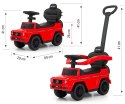 Jeździk z rączką MERCEDES G350d Red Milly Mally