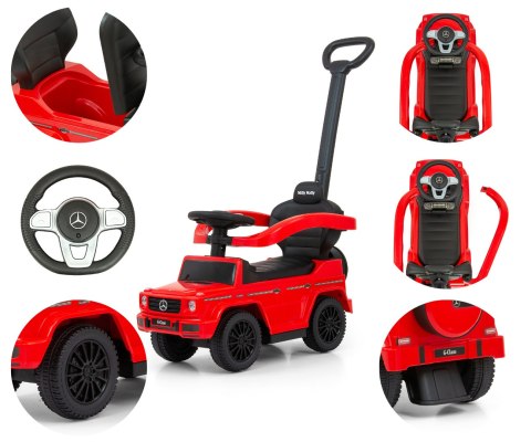 Jeździk z rączką MERCEDES G350d Red Milly Mally Jeździk z rączką MERCEDES G350d Red Milly Mally