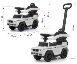 Jeździk z rączką MERCEDES G350d White Milly Mally