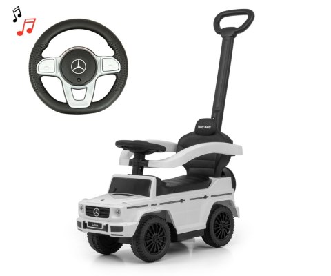 Jeździk z rączką MERCEDES G350d White Milly Mally Jeździk z rączką MERCEDES G350d White Milly Mally