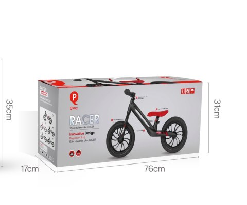 Rowerek Biegowy Racer Black Qplay Rowerek Biegowy Racer Black Qplay