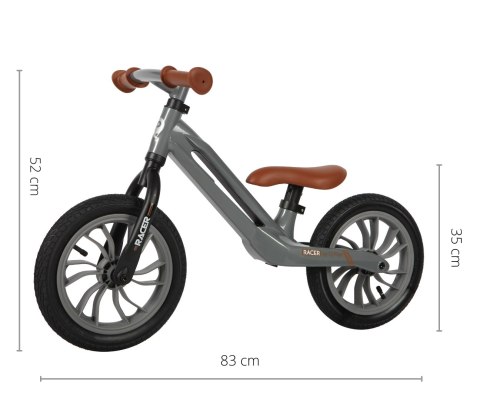 Rowerek Biegowy Racer Grey Qplay Rowerek Biegowy Racer Grey Qplay
