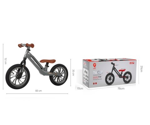 Rowerek Biegowy Racer Grey Qplay Rowerek Biegowy Racer Grey Qplay