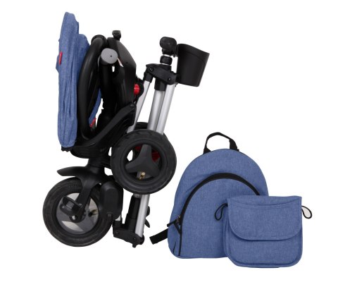 Rowerek Trójkołowy Nova+ Rubber Blue Qplay Rowerek Trójkołowy Nova+ Rubber Blue Qplay