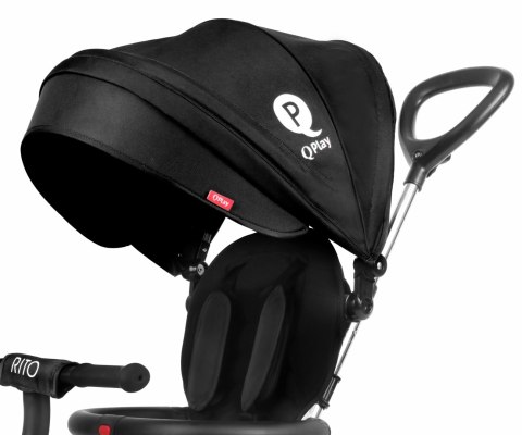 Rowerek Trójkołowy Rito Rubber Black Qplay Rowerek Trójkołowy Rito Rubber Black Qplay