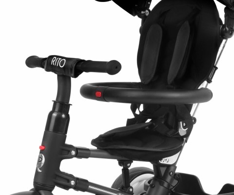 Rowerek Trójkołowy Rito Rubber Black Qplay Rowerek Trójkołowy Rito Rubber Black Qplay