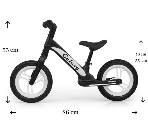 Rowerek Biegowy Galaxy Black Milly Mally