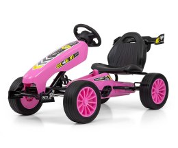 Gokart na pedały Rocket Pink Milly Mally