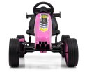 Gokart na pedały Rocket Pink Milly Mally