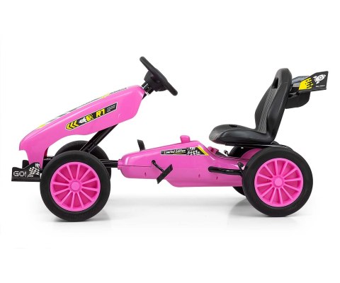 Gokart na pedały Rocket Pink Milly Mally Gokart na pedały Rocket Pink Milly Mally