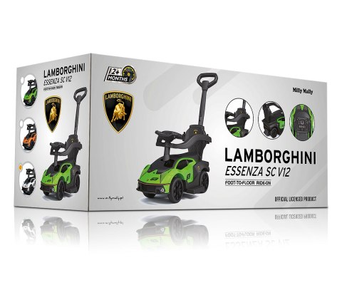 Pojazd z rączką LAMBORGHINI ESSENZA SC V12 Green Milly Mally Pojazd z rączką LAMBORGHINI ESSENZA SC V12 Green Milly Mally
