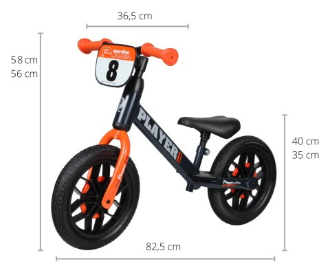 Rowerek Biegowy Player Orange Qplay Rowerek Biegowy Player Orange Qplay