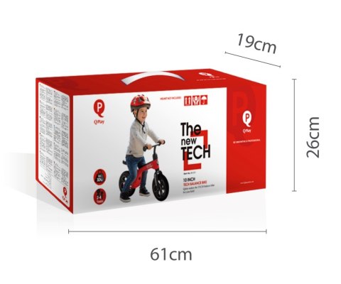 Rowerek Biegowy Tech Red Qplay Rowerek Biegowy Tech Red Qplay