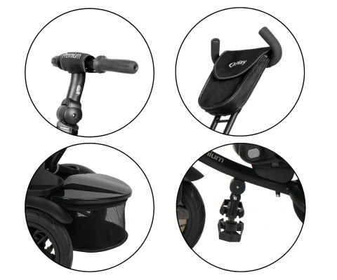 Rowerek Trójkołowy Premium Black Qplay Rowerek Trójkołowy Premium Black Qplay
