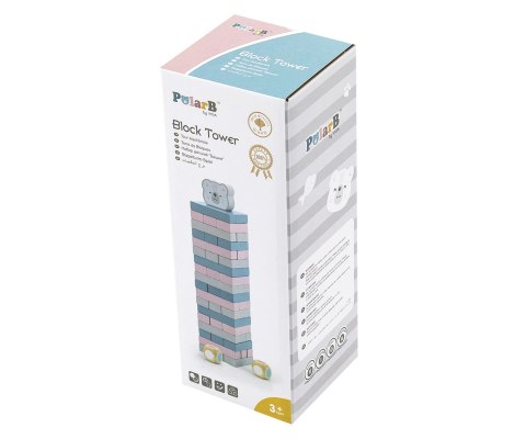 Viga 44011 PolarB Gra układanka wieża z Misiem Viga 44011 PolarB Gra układanka wieża z Misiem