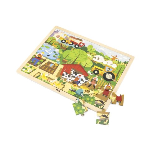 Viga 44587 Puzzle na podkładce 48 elementów - poznajemy zoo Viga 44587 Puzzle na podkładce 48 elementów - poznajemy zoo