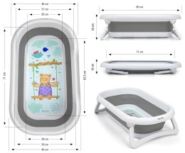 Wanienka składana Aqua Grey Milly Mally