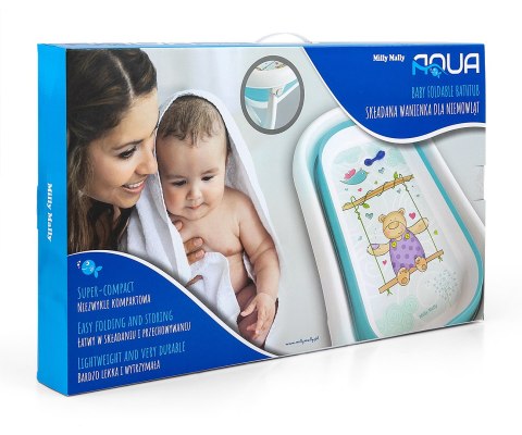 Wanienka składana Aqua Grey Milly Mally