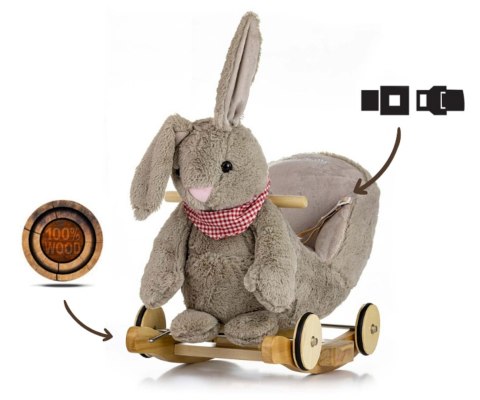 Królik Polly Plus - Grey Bunny Milly Mally Królik Polly Plus - Grey Bunny Milly Mally
