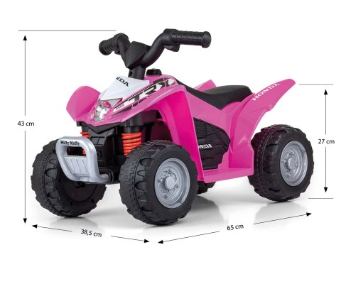 Pojazd na akumulator Quad HONDA ATV Pink Milly Mally Pojazd na akumulator Quad HONDA ATV Pink Milly Mally