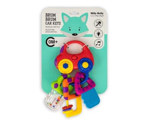 Muzyczna grzechotka Kluczyki - Brum Brum rattle car Milly Mally Muzyczna grzechotka Kluczyki - Brum Brum rattle car Milly Mally