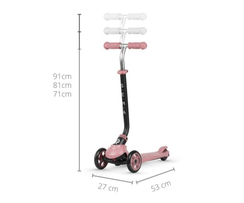 Hulajnoga Sema 3w1 Pink Qplay Hulajnoga Sema 3w1 Pink Qplay